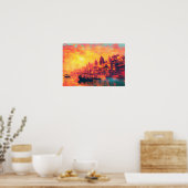 Poster mystique de Varanasi India Wall Art (Cuisine)
