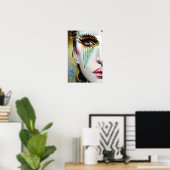 Poster Mystique Ethérée Belles femmes avec des larmes d'o (Bureau à domicile)