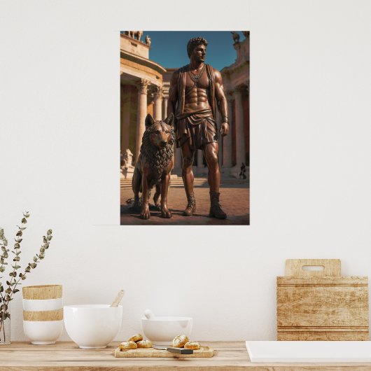 Poster Mythes et légendes : Romulus et Remus (Cuisine)