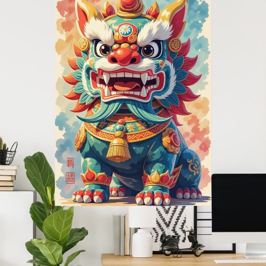 Poster Mythical Shisa (Bureau à domicile)