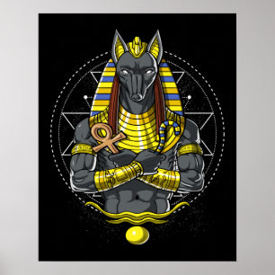 Poster Mythologie égyptienne de l'Egypte Ankh de Dieu de