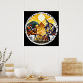 Poster Mythologie égyptienne divinité Anubis Thoth (Cuisine)