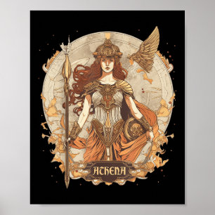 Poster Mythologie Grecque_ Athéna, Déesse De La Sagesse E