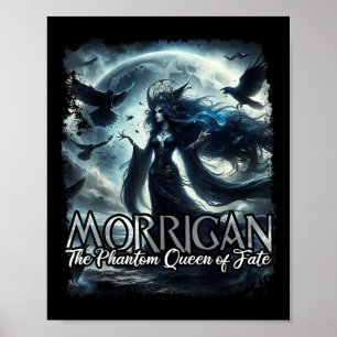 Poster Mythologie irlandaise celte de Morrigan Guerre du