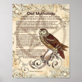 POSTER MYTHOLOGIE OWL (Devant)