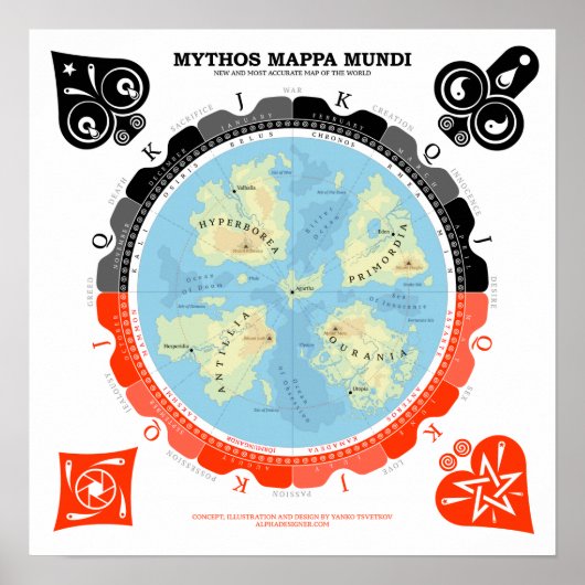 Poster Mythos Mappa Mundi (Devant)