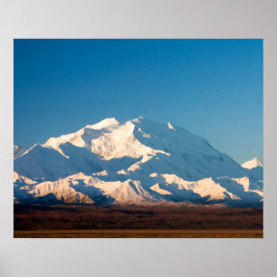 Poster N.A., États-Unis, Alaska. Mont McKinley à Denali