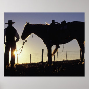 Poster N.A., Etats-Unis, Orégon, Sénèque, ranch de