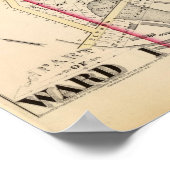 Poster N Ground et Woonsocket Company Carte Atlas (Coin)