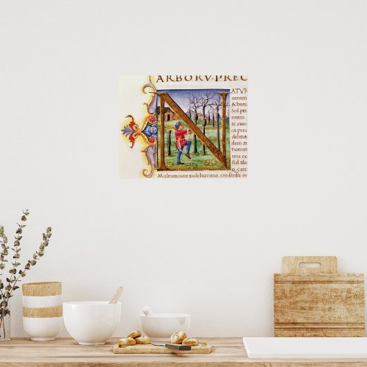 Poster 'N' initial historique (Cuisine)