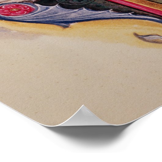 Poster 'N' initial historique représentant des moutons (Coin)