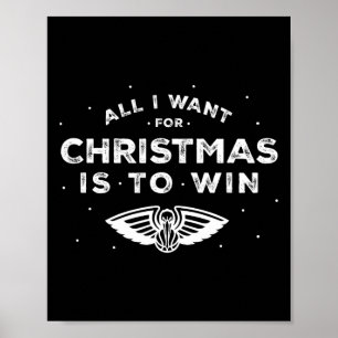 Poster N Pelicans de la Nouvelle-Orléans Noël Tout ce que