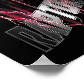 Poster N Toronto Raptors Lightning Bolt Sketll Logo (Coin)