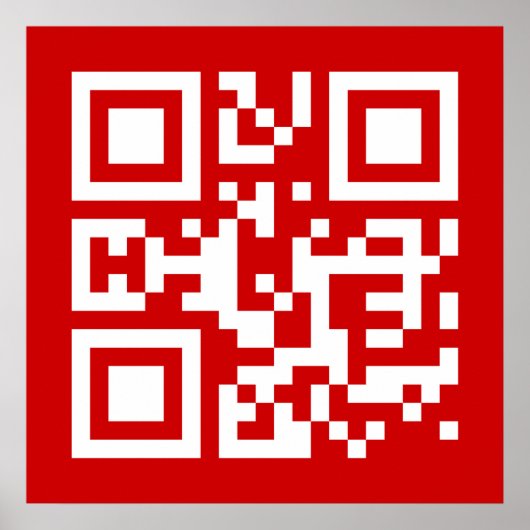 Poster N° Y — Code QR blanc (Devant)