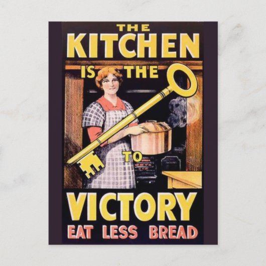 Poster na de Tweede Wereldoorlog Briefkaart (Voorkant)