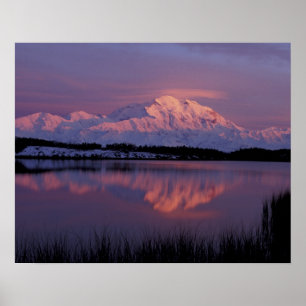 Poster NA, États-Unis, Alaska. Parc national de Denali. M