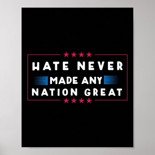 Poster N'a jamais rendu une nation grande (Devant)