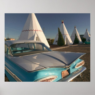 Poster NA, USA, Arizona, Holbrook Route 66, Wigwam 2