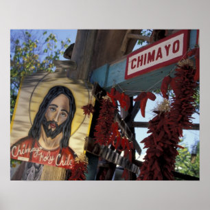 Poster NA, USA, Nouveau Mexique, Père Noël Fe.