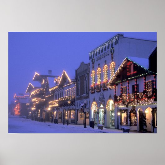 Poster NA, USA, Washington, Leavenworth. Rue principale (Devant)