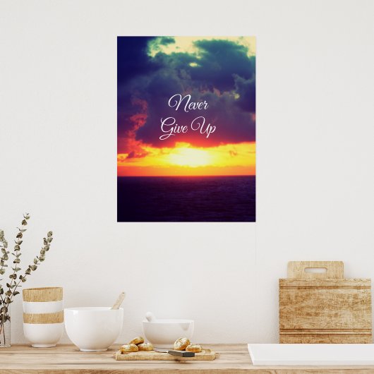 Poster N'abandonne jamais (Cuisine)