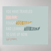 Poster N'abandonne pas (Devant)