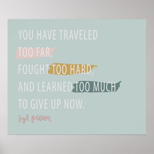 Poster N'abandonne pas (Devant)