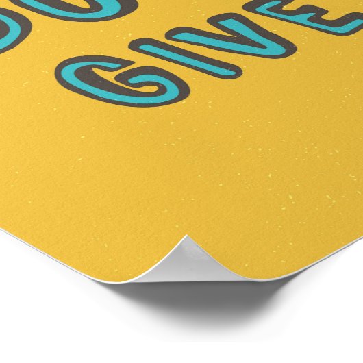 Poster N'abandonne pas. (Coin)