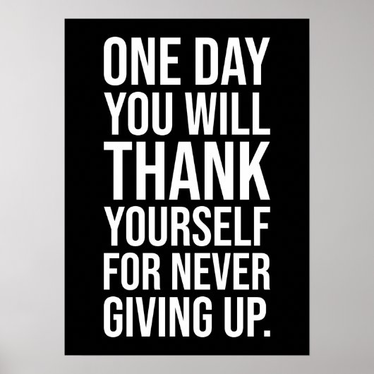 Poster N'abandonnez jamais - La motivation du succès (Devant)