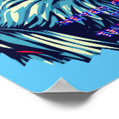 Poster N'abandonnez jamais le combat America Eagle USA Ar (Coin)