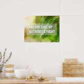 Poster N'abandonnez jamais sans combat (Cuisine)