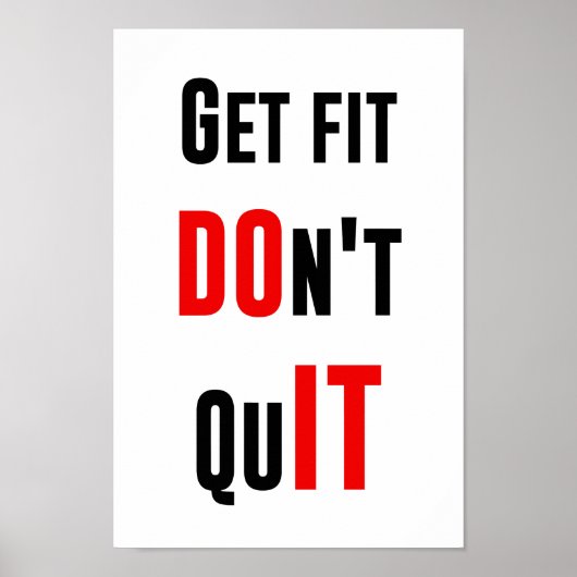 Poster N'abandonnez pas FAIRE Citer la sagesse (Devant)