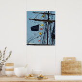 Poster N'abandonnez pas l'affiche/l'impression du drapeau (Cuisine)