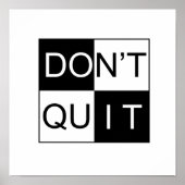 Poster N'abandonnez pas le faire sans cadre (Devant)