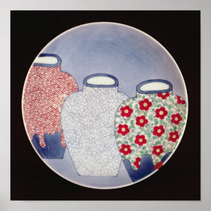 Poster Nabeshima Dish, Edo Period