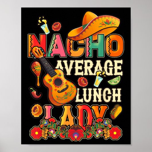 Poster Nacho Average Déjeuner Lady Cinco De Mayo Fiesta M (Devant)