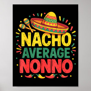 Poster Nacho Average Nonno Cinco De Mayo Fête des Pères
