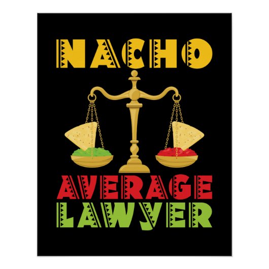 Poster Nacho Avocat moyen Funny Cinco de Mayo (Devant)