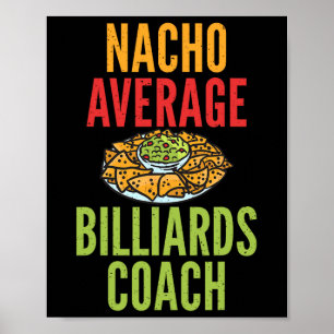 Poster Nacho Billiards Moyenne Entraîneur Billard Mexicai