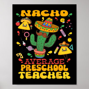 Poster Nacho Enseignant préscolaire moyen Cinco De Mayo M