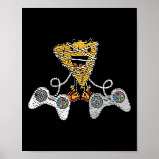 Poster Nacho Gaming Cinco De Mayo Funny Video-game Contro (Devant)