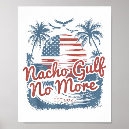 Poster Nacho Golfe Plus Trump Été 90s Plage _1 (Devant)