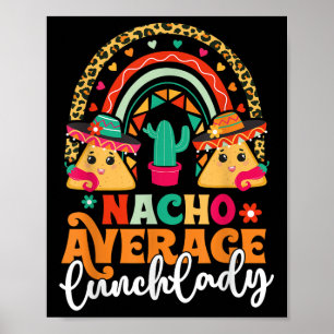 Poster Nacho Moyenne Déjeuner Lady Cinco De Mayo Mexico F