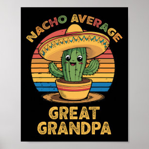 Poster Nacho Moyenne grand grand-père jumelé Cinco mexica