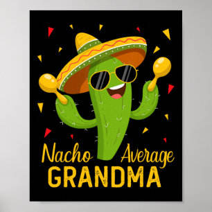 Poster Nacho Moyenne Grandma Cinco De Mayo Fiesta Party