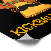Poster Nacho Moyenne Kickball Player Cinco De Mayo Mexica (Coin)