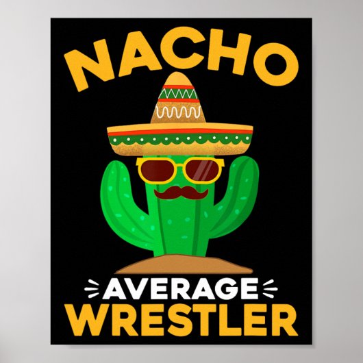 Poster Nacho Moyenne Lutler Funny Mexicain Cinco De Mayo (Devant)