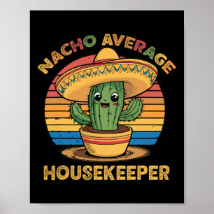 Poster Nacho Moyenne Ménagère Mexicaine Cinco De Mayo Fu