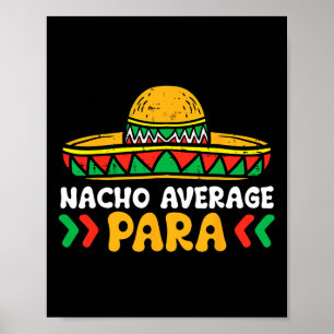 Poster Nacho Moyenne Para Cinco De Mayo Plaque mexicaine