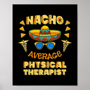 Poster Nacho Moyenne Physiothérapeute Cinco De Mayo 